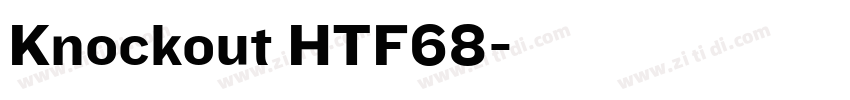 Knockout HTF68字体转换